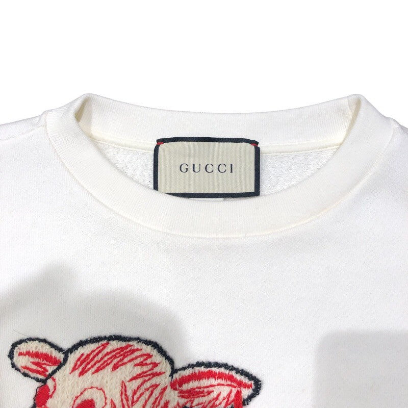 グッチ GUCCI デザインスウェットシャツ 623450 アイボリー レディース スウェット