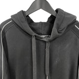 ドルチェ＆ガッバーナ Dolce & Gabbana ロゴラインスウェットパーカー G9ZQ1T ブラック/シルバー コットン ユニセックス パーカー