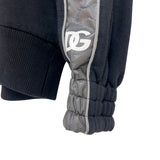 ドルチェ＆ガッバーナ Dolce & Gabbana ロゴラインスウェットパーカー G9ZQ1T ブラック/シルバー コットン ユニセックス パーカー