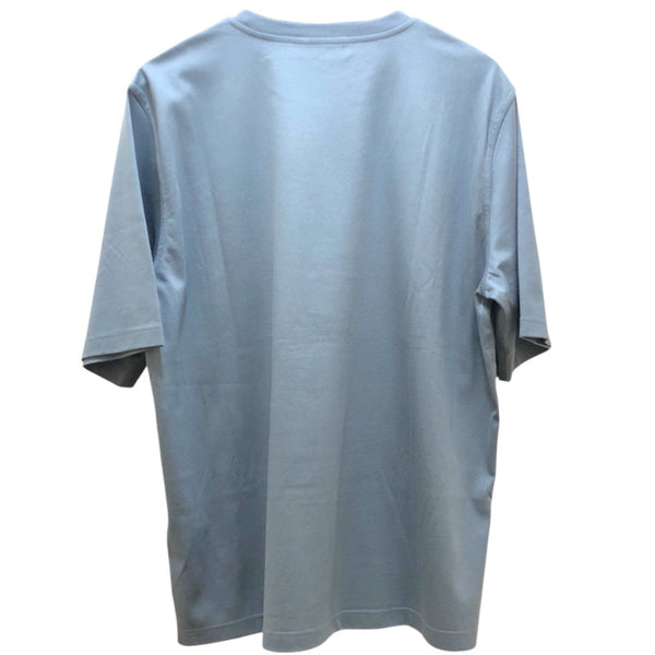 エルメス HERMES ミニレザーパッチ Tシャツ グレー コットン メンズ 半袖Ｔシャツ