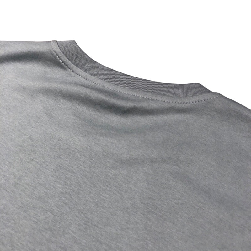 エルメス HERMES ミニレザーパッチ Tシャツ グレー コットン メンズ 半袖Ｔシャツ