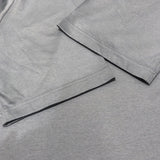 エルメス HERMES ミニレザーパッチ Tシャツ グレー コットン メンズ 半袖Ｔシャツ