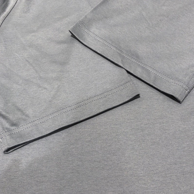 エルメス HERMES ミニレザーパッチ Tシャツ グレー コットン メンズ 半袖Ｔシャツ
