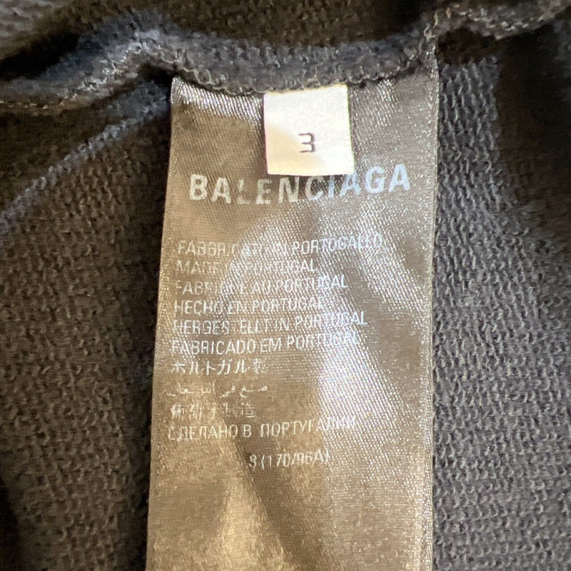バレンシアガ BALENCIAGA TOKYO ロゴ刺繍スウェットパーカー 2022年 674988 ブラック コットン メンズ パーカー