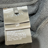 プラダ PRADA トライアングルロゴスウェットシャツ 2023年 UJL26A ブラック コットン メンズ スウェット