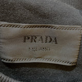 プラダ PRADA トライアングルロゴスウェットシャツ 2023年 UJL26A ブラック コットン メンズ スウェット