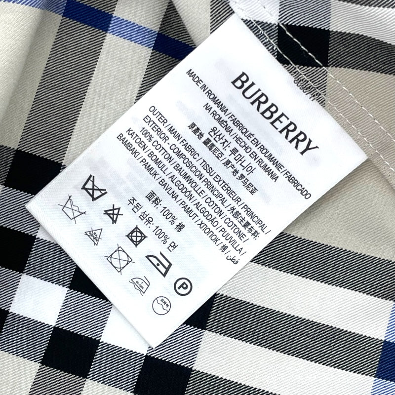 バーバリー BURBERRY チェックシャツワンピース 8090717 グレー コットン レディース ワンピース