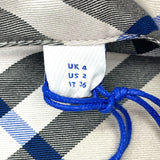 バーバリー BURBERRY チェックシャツワンピース 8090717 グレー コットン レディース ワンピース