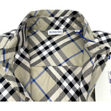 バーバリー BURBERRY チェックシャツワンピース 8090717 グレー コットン レディース ワンピース