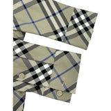 バーバリー BURBERRY チェックシャツワンピース 8090717 グレー コットン レディース ワンピース