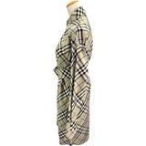 バーバリー BURBERRY チェックシャツワンピース 8090717 グレー コットン レディース ワンピース