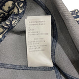 クリスチャン・ディオール Christian Dior オブリーク総柄ノースリーブワンピース 143R04A4040 ネイビー ナイロン レディース ワンピース