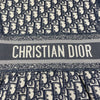 クリスチャン・ディオール Christian Dior オブリーク総柄ノースリーブワンピース 143R04A4040 ネイビー ナイロン レディース ワンピース