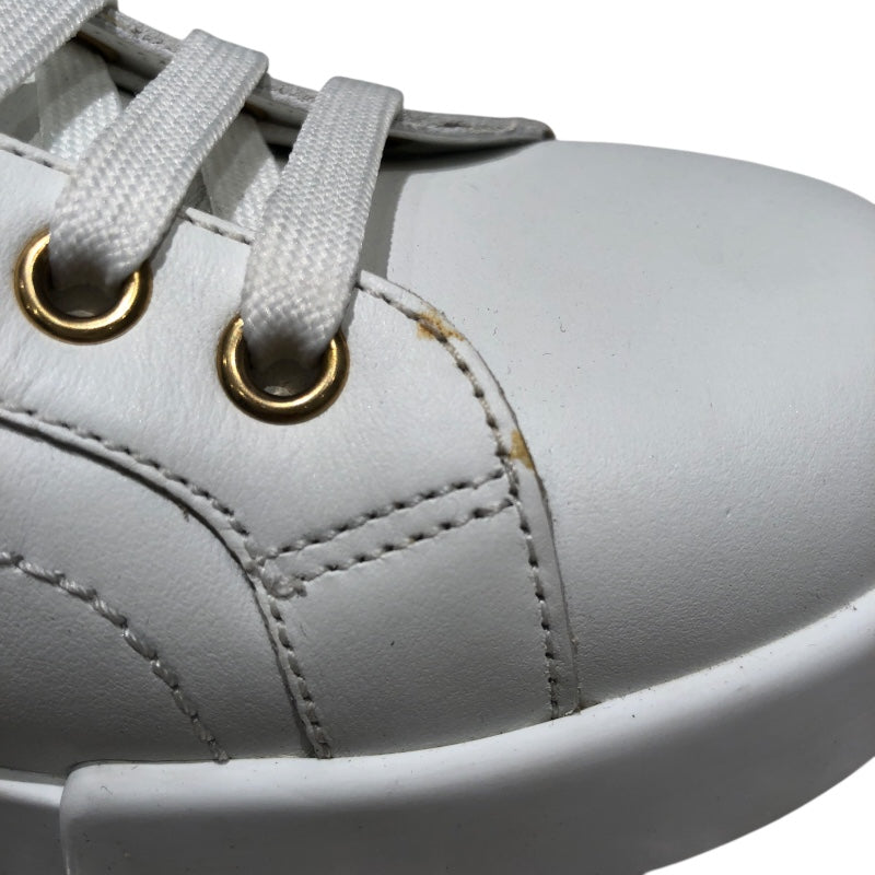 ドルチェ＆ガッバーナ Dolce & Gabbana ポルトフィーノローカットスニーカー CK1602 ホワイト レザー レディース スニーカー