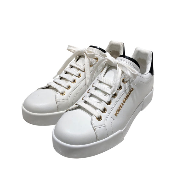 ドルチェ＆ガッバーナ Dolce & Gabbana ポルトフィーノローカットスニーカー CK1602 ホワイト レザー レディース スニーカー