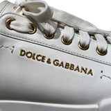 ドルチェ＆ガッバーナ Dolce & Gabbana ポルトフィーノローカットスニーカー CK1602 ホワイト レザー レディース スニーカー