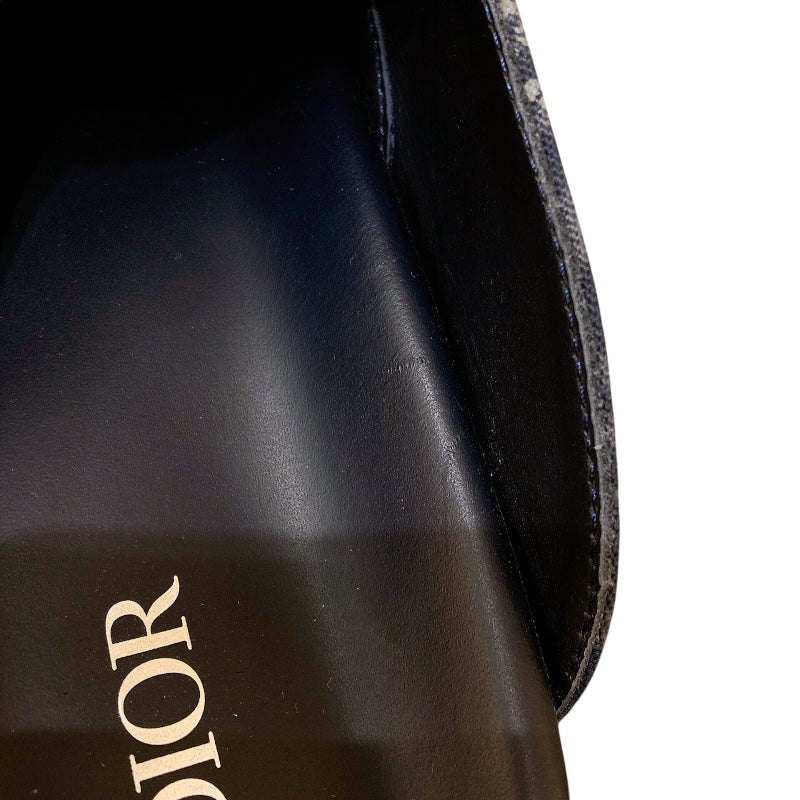 クリスチャン・ディオール Christian Dior オブリークミュールサンダル　サイズ39 3SA131ZWZ ネイビー キャンバス メンズ サンダル