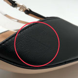 グッチ GUCCI GGロゴストラップパンプス 723446 ブラック×SV金具 レザー レディース パンプス