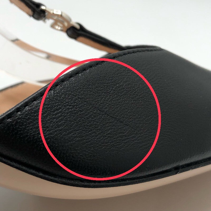 グッチ GUCCI GGロゴストラップパンプス 723446 ブラック×SV金具 レザー レディース パンプス