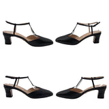 グッチ GUCCI GGロゴストラップパンプス 723446 ブラック×SV金具 レザー レディース パンプス