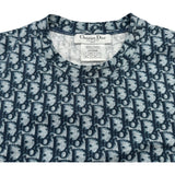 クリスチャン・ディオール Christian Dior トロッター柄半袖Tシャツ 2P12155050 ブルー コットン レディース 半袖Ｔシャツ