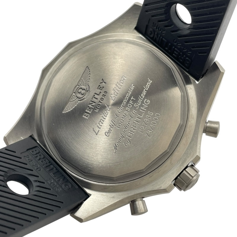 ブライトリング BREITLING ベントレー スーパースポーツ ライトボディ リミテッド E275B37BRE(E27365) ブラック チタン メンズ 腕時計