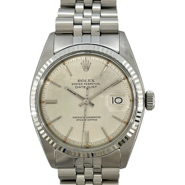 ロレックス ROLEX デイトジャストモザイク 1601 シルバー WG/SS メンズ 腕時計