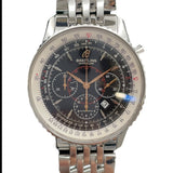 ブライトリング BREITLING モンブリラン クロノグラフ A41370 ブラック SS メンズ 腕時計