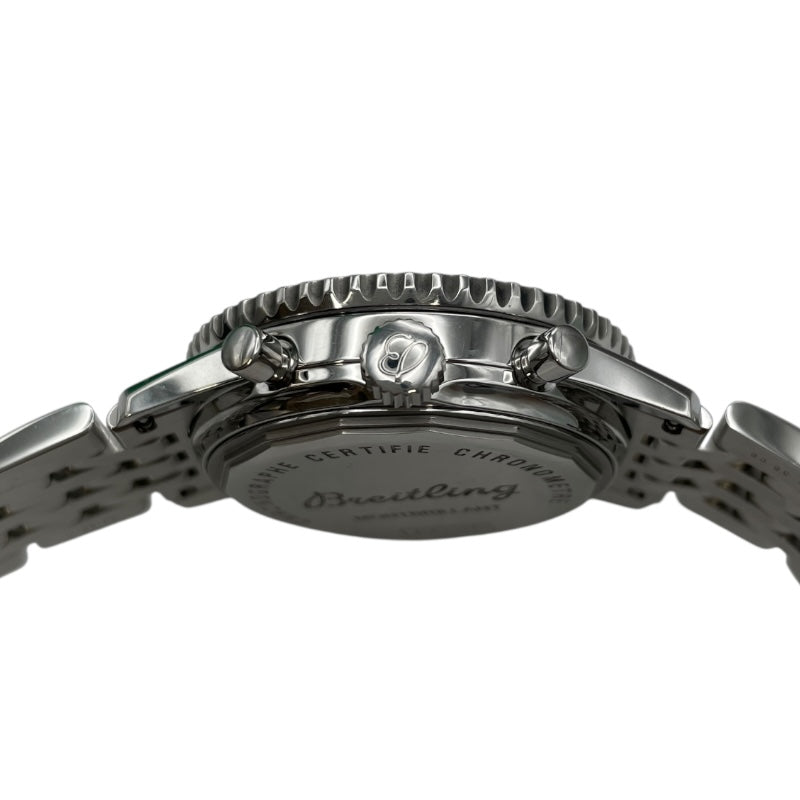 ブライトリング BREITLING モンブリラン クロノグラフ A41370 ブラック SS メンズ 腕時計