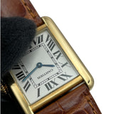 カルティエ Cartier タンクソロ SM W1018755 ホワイト K18/SS レディース 腕時計