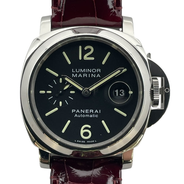 パネライ PANERAI ルミノールマリーナ オートマティック 44mm PAM00104 ブラック SS 自動巻き メンズ 腕時計