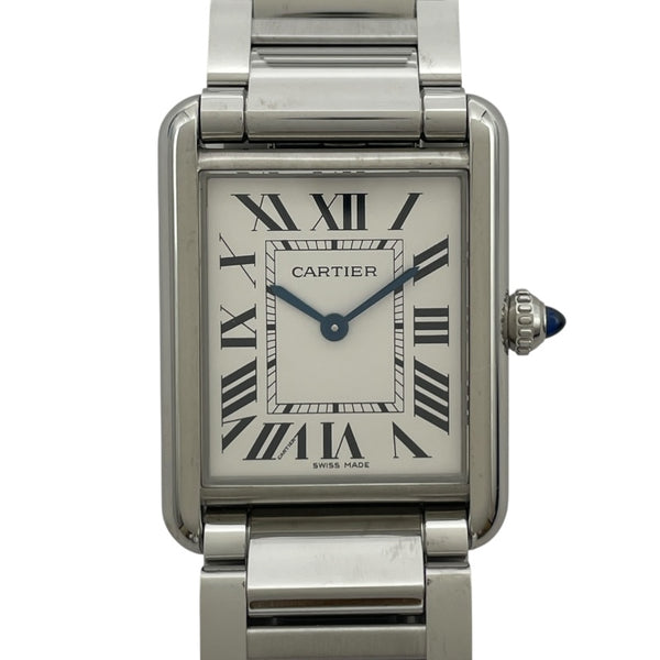 カルティエ Cartier タンクマスト LM WSTA0052 ホワイト SS クオーツ ユニセックス 腕時計