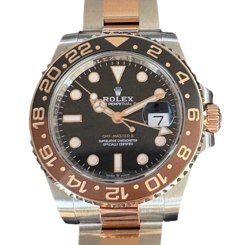 ロレックス ROLEX GMTマスター2 126711CHNR ブラック SS/K18PG メンズ 腕時計