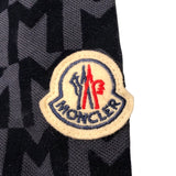 モンクレール MONCLER ロゴワッペン総柄半袖ポロシャツ ネイビー コットン メンズ ポロシャツ