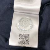 モンクレール MONCLER ロゴワッペン総柄半袖ポロシャツ ネイビー コットン メンズ ポロシャツ
