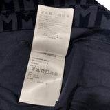 モンクレール MONCLER ロゴワッペン総柄半袖ポロシャツ ネイビー コットン メンズ ポロシャツ