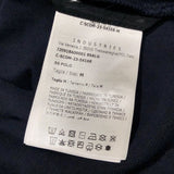 モンクレール MONCLER ロゴワッペン総柄半袖ポロシャツ ネイビー コットン メンズ ポロシャツ