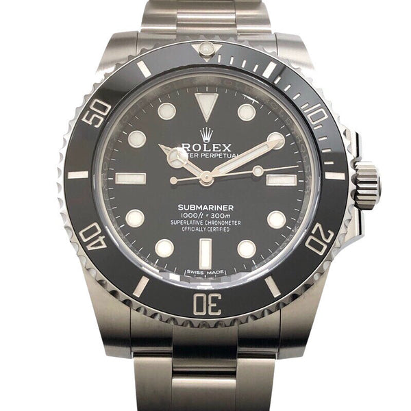 ロレックス ROLEX サブマリーナ ノンデイト 114060 ブラック SS メンズ 腕時計