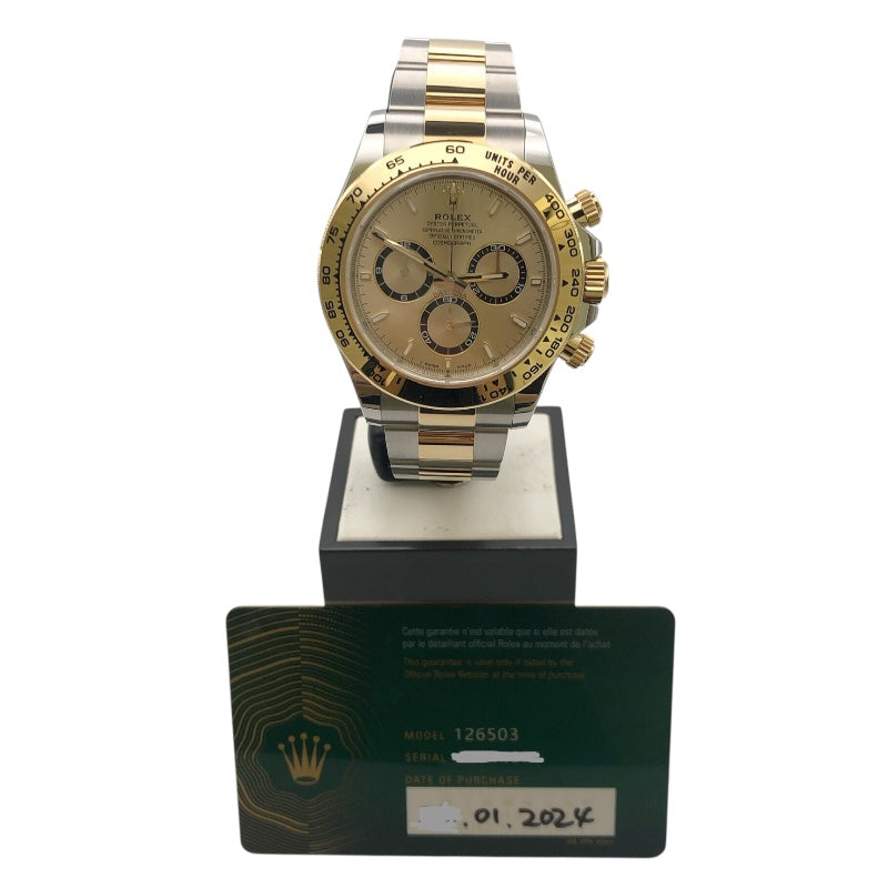 ロレックス ROLEX デイトナ 126503 K18YG　SS メンズ 腕時計