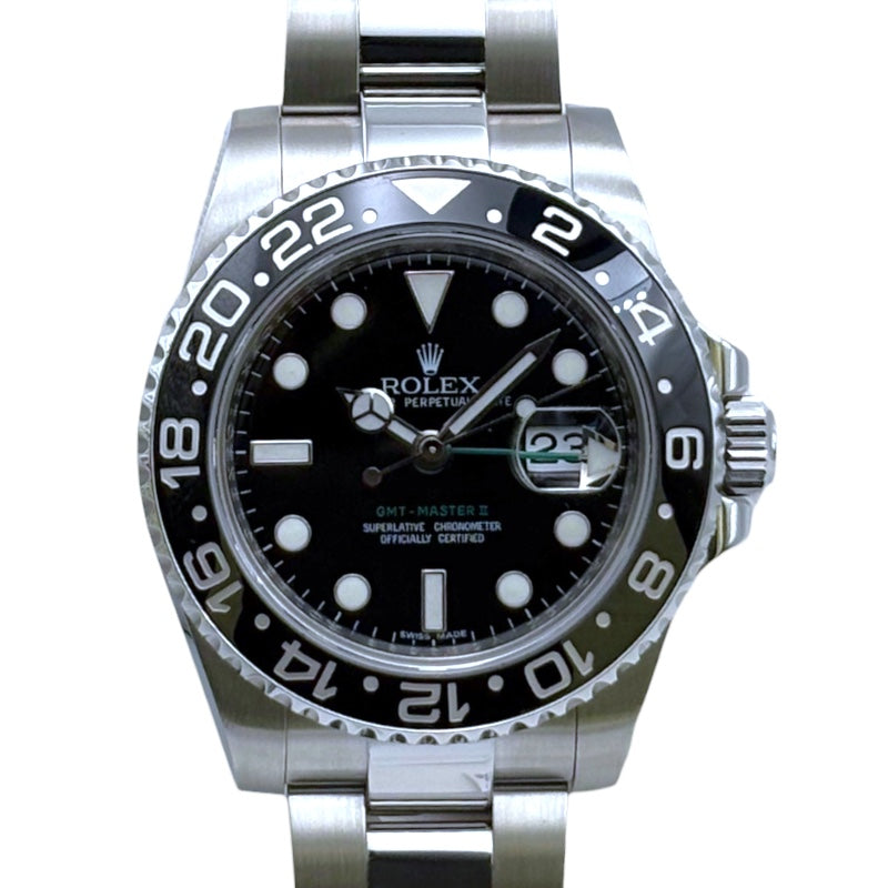 ロレックス ROLEX GMTマスター2 116710LN ステンレススチール メンズ 腕時計
