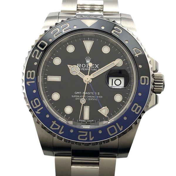 ロレックス ROLEX GMTマスター2 116710BLNR ブラック SS メンズ 腕時計