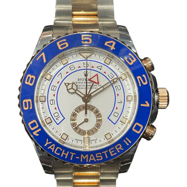 ロレックス ROLEX ヨットマスター2 116681 ホワイト K18PG/SS メンズ 腕時計