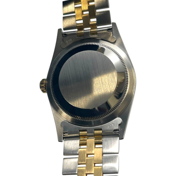 ロレックス ROLEX デイトジャスト36 ピラミッド 16233 ホワイト K18YG/SS メンズ 腕時計