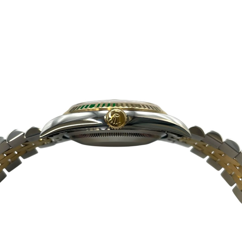ロレックス ROLEX デイトジャスト36 ピラミッド 16233 ホワイト K18YG/SS メンズ 腕時計