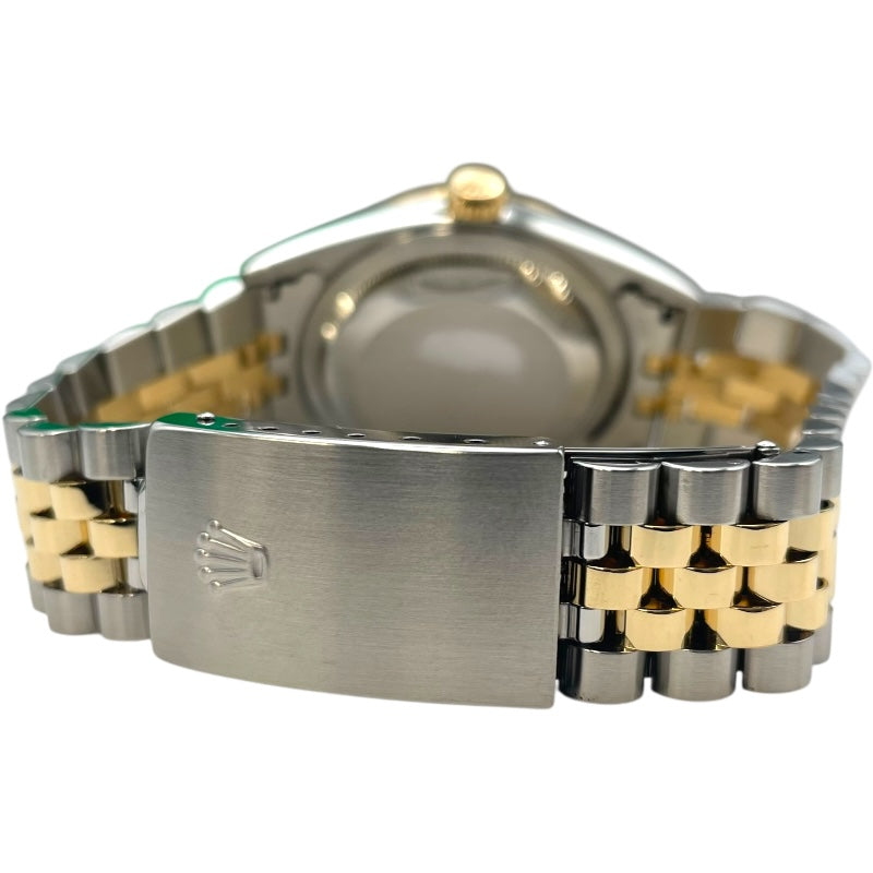 ロレックス ROLEX デイトジャスト36 ピラミッド 16233 ホワイト K18YG/SS メンズ 腕時計