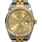 ロレックス ROLEX デイトジャスト K番 116233G シャンパンゴールド SS/K18YG メンズ 腕時計
