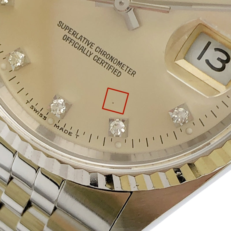 ロレックス ROLEX デイトジャスト 16234G シルバー WG/SS メンズ 腕時計