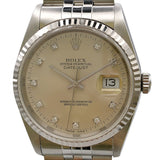 ロレックス ROLEX デイトジャスト 16234G シルバー WG/SS メンズ 腕時計