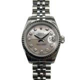 ロレックス ROLEX デイトジャスト26 ピンクシェル 179174NG ピンクシェル K18WG/SS レディース 腕時計
