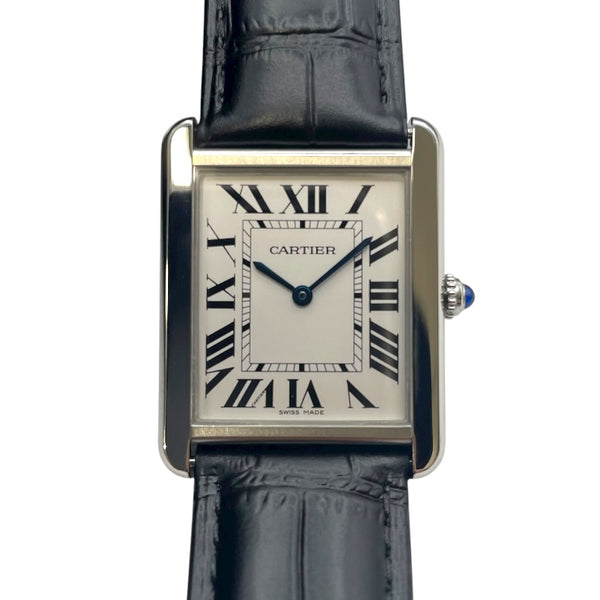 カルティエ Cartier タンク ソロ LM W5200003 ホワイト SS メンズ 腕時計